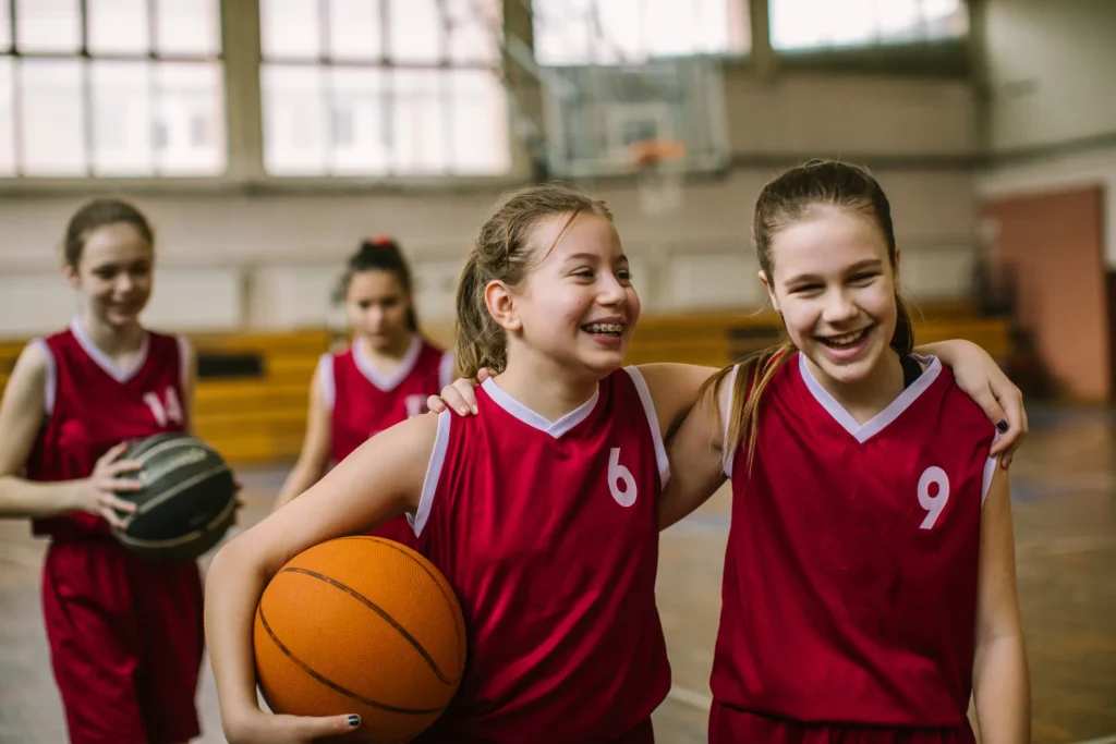 kids playing sports with braces wear mouthaurds