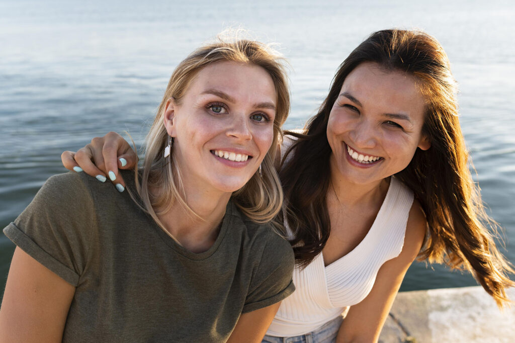 adults smile after getting invisalign after braces